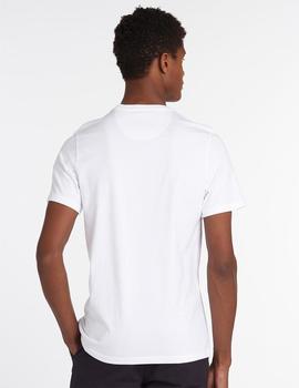 Camiseta Barbour M/Sports Tee Blanca
