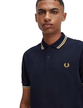 Polo Fred Perry Twin Tipped azul