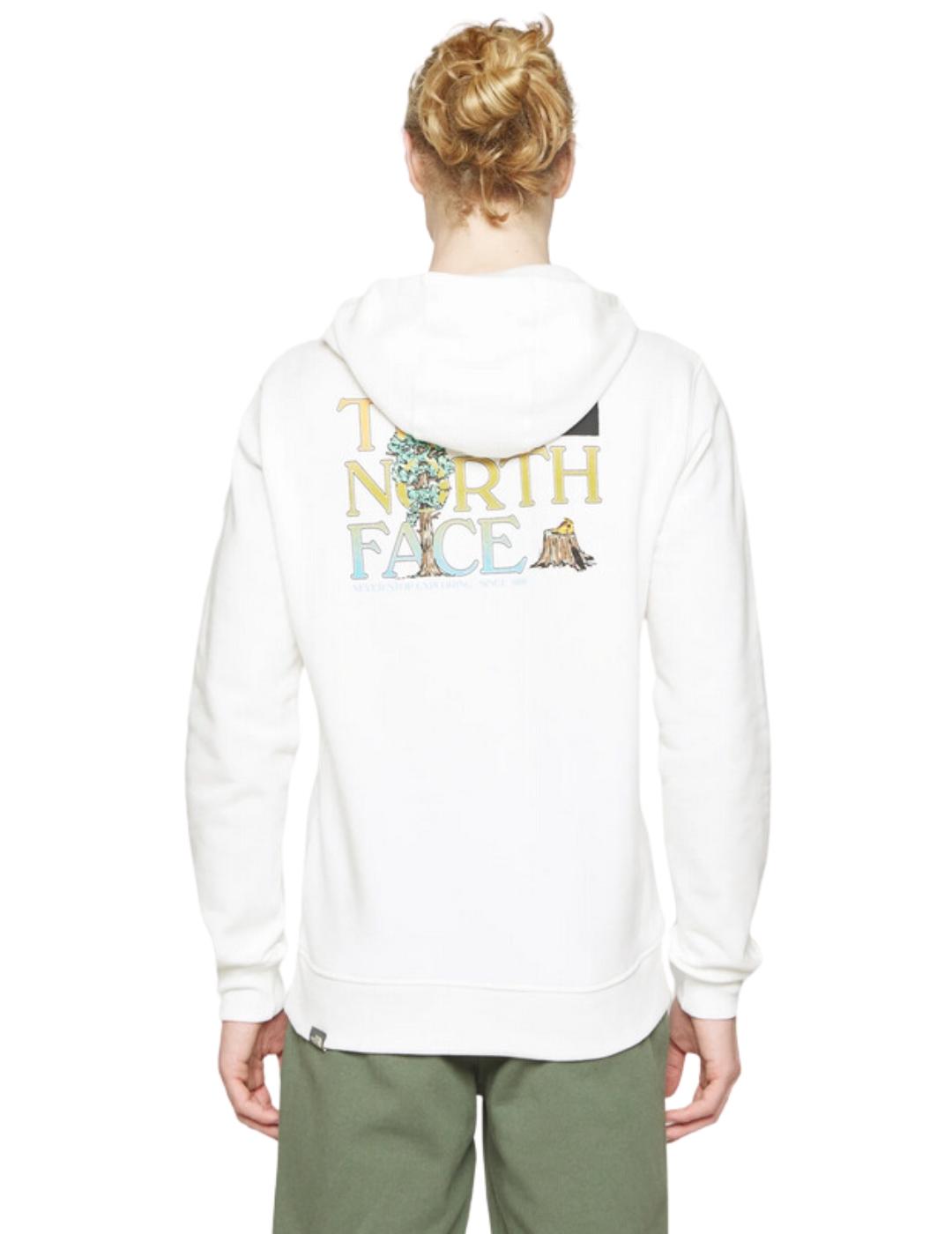 Sudadera con capucha The North Face Outdoor Graphic para hombre, blanca