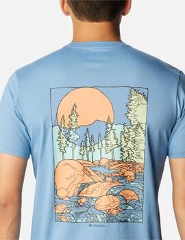 Camiseta Columbia Rapid Ridge Azul hombre