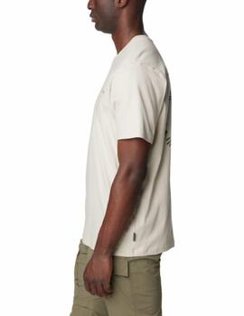 Camiseta Columbia Explorers Canyon Bac Beige hombre