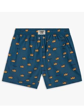 Bañador Jimmy Lion Basquiat Crown Azul hombre