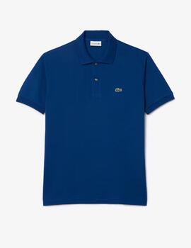 Polo Lacoste cuello canale m/c Azul hombre