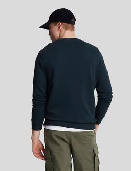 Sudadera Lyle&Scott Crew Neck Marina hombre