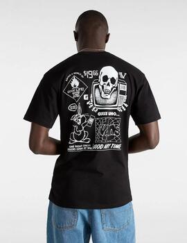 Camiseta Vans Crazy Eddy SS Negra hombre