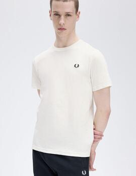 Camiseta Fred Perry Crew Neck Crudo hombre