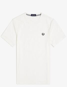 Camiseta Fred Perry Crew Neck Crudo hombre