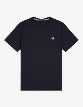 Camiseta Fred Perry Crew Neck Marino hombre