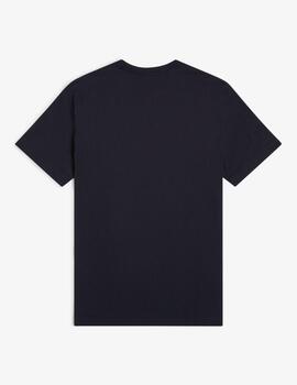 Camiseta Fred Perry Crew Neck Marino hombre