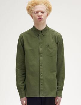 Camisa Fred Perry Oxford Verde Oliva hombre