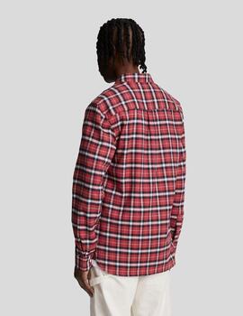 Camisa Lyle&Soctt Check Flannel Roja hombre