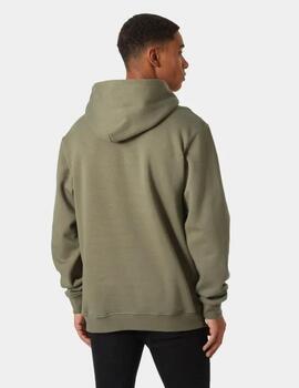 Sudadera HH Fleece Graphic hoodie Verde Oliva hombe