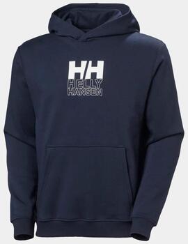 Sudadera HH Fleece Graphic hoodie Marina hombre