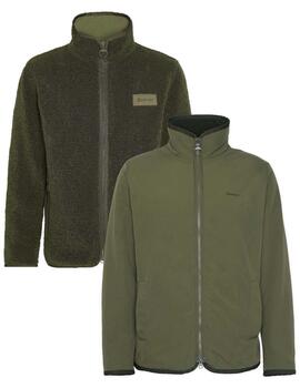 Parka Barbour Reversible Fleece Verde hombre