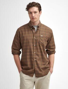 Camisa Barbour Henderson  Mostaza hombre