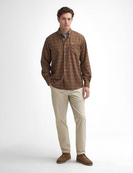 Camisa Barbour Henderson  Mostaza hombre