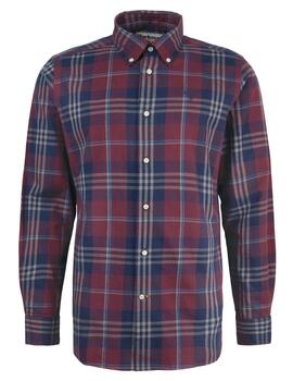 Camisa Barbour Finkle Granate hombre