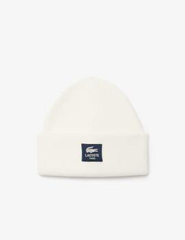 Gorro Lacoste Bonnet Crudo unisex