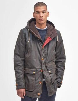 Parka Barbour Game Wax Verde hombre