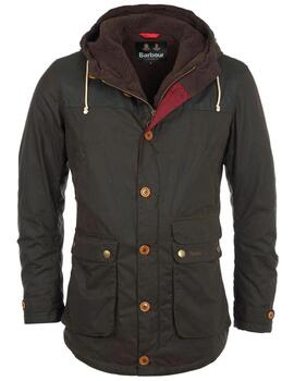 Parka Barbour Game Wax Verde hombre