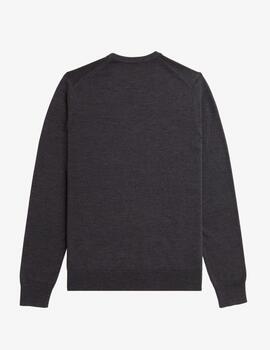 Jersey Fred Perry Classic Crew Gris hombre