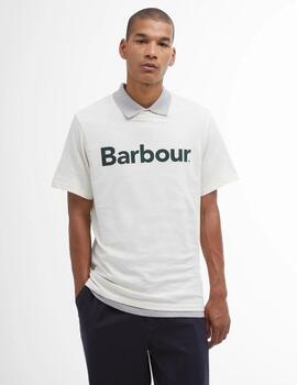 Camiseta Barbour Logo Blanca hombre