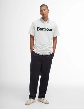 Camiseta Barbour Logo Blanca hombre