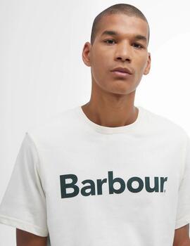 Camiseta Barbour Logo Blanca hombre