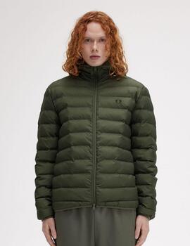 Cazadora Fred Perry Hooded Insulated Verde Oliva hombre