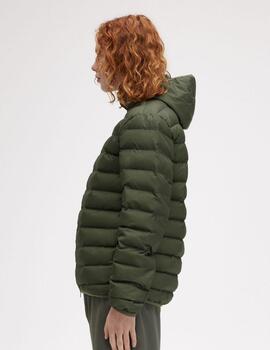 Cazadora Fred Perry Hooded Insulated Verde Oliva hombre