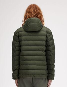 Cazadora Fred Perry Hooded Insulated Verde Oliva hombre