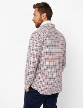 Camisa Brax Daniel C. cuadros rojo hombre