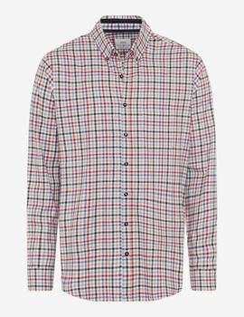 Camisa Brax Daniel C. cuadros rojo hombre