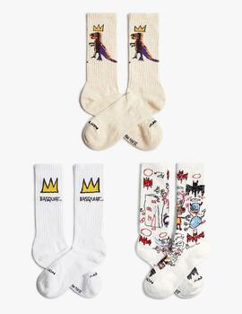 Calcetines Pack-3 Jimmy Lion Athletic Basquiat hombre