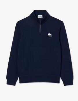 Sudadera Lacoste Azul zip unisex