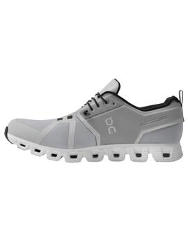 Zapatilla On running Cloud 5 Waterproof Gris