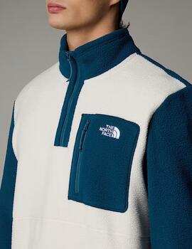 Polar The North Face Yumiori 1/4 Zip Azul/Blanco  unisex