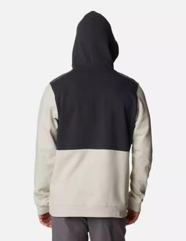 Sudadera Columbia Trek Colorb Negra y Beige Hombre