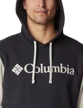 Sudadera Columbia Trek Colorb Negra y Beige Hombre