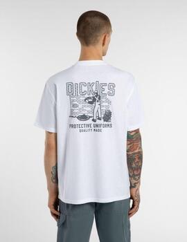 Camiseta Dickies Bricklane SS Tee Blanca Hombre