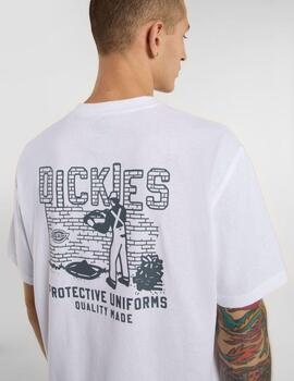 Camiseta Dickies Bricklane SS Tee Blanca Hombre