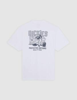 Camiseta Dickies Bricklane SS Tee Blanca Hombre