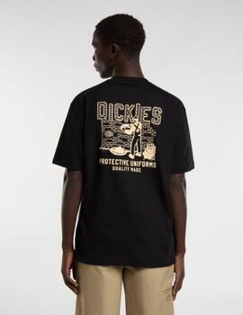 Camiseta Dickies Bricklane SS Tee Negra Hombre