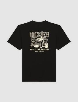 Camiseta Dickies Bricklane SS Tee Negra Hombre