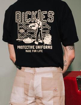 Camiseta Dickies Bricklane SS Tee Negra Hombre