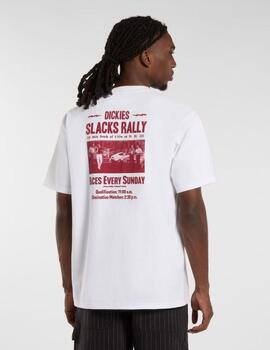 Camiseta Dickies Slacks Rally SS Tee Blanca Hombre