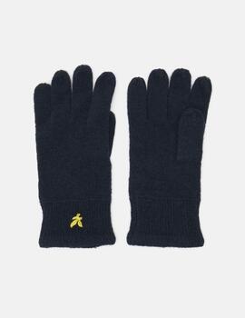 Guantes Lyle & Scott Racked Rib Azules