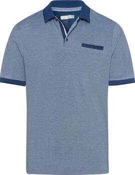 Polo Brax Pette Azul Jaspeado Hombre