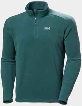 Jersey HH Daybreaker 1/2 Zip Fleece Verde Hombre