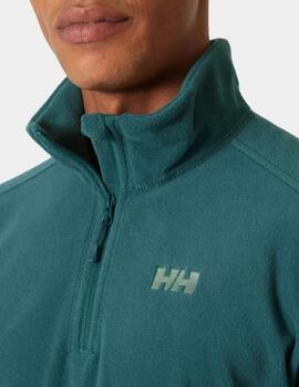 Jersey HH Daybreaker 1/2 Zip Fleece Verde Hombre